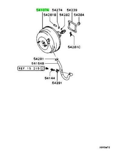 Booster assy brake for - booster,