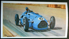 TALBOT-LAGO Racing Car   Chiron  1947 French GP   Vintage 1970 Card  EE30M