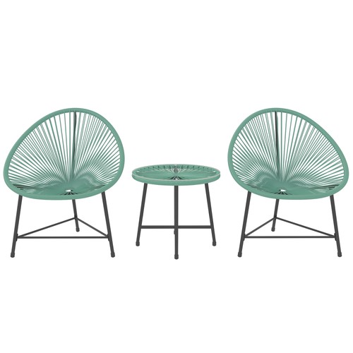 Outsunny rattan bistro set - outsunny,