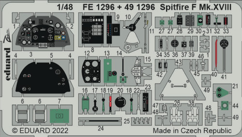 Eduard fe1296 spitfire f - fe1296, 1:48