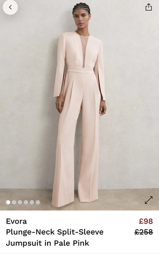 Reiss jumpsuit pink size - ,