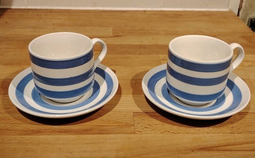 Two blue and - and, cups