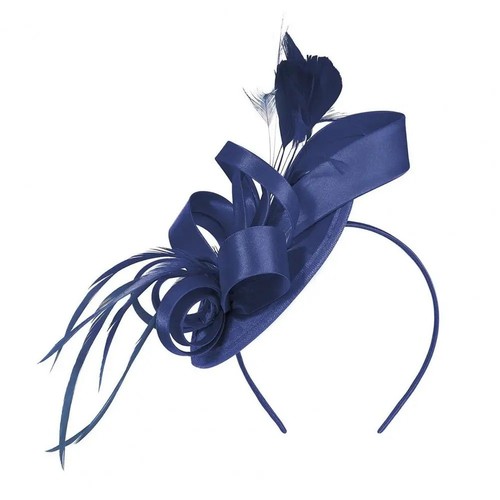 Big saucer sinamay headband - saucer, on