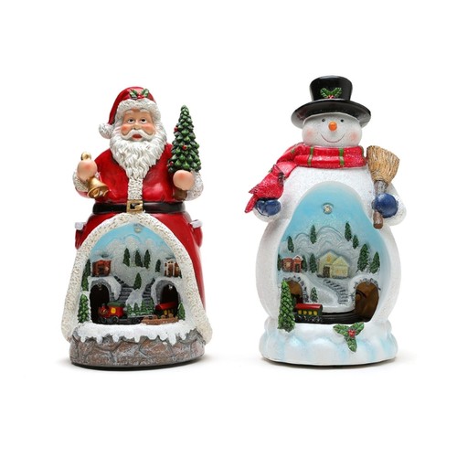 Christmas cabin figurine music - cabin,