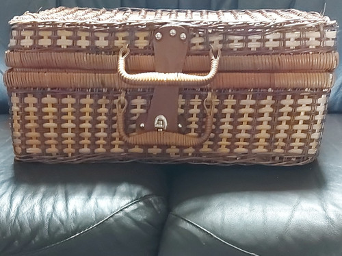 Wicker picnic basket set - wicker,