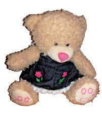 15" Large Sitting Teddy Bear In Denim Dress ? Cuddles Collection Soft Toy