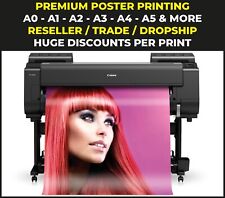 POSTER PRINTING Gloss Satin Matt PVC Sticker Backlit Print A0 A1 A2 A3 A4 + more