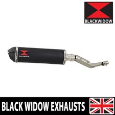 RV 125 RV 200 VAN VAN Exhaust Silencer Kit 400mm Oval Black Carbon Tip BC40V