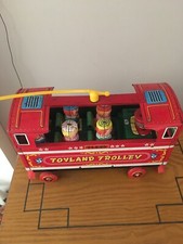 Toyland Trolley Bus Battery Operated made In Japan 1960s.