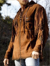 Men Western Cowboy Suede
