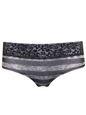 La Senza Black Contrast Lace Trim Boyshorts/Knickers/Briefs - Sizes S, M, L