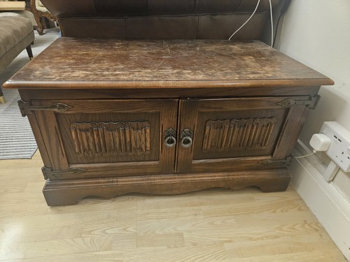 Solid wood stand - (oak), tv