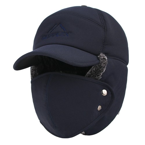 Mens warm hat - winter, russian