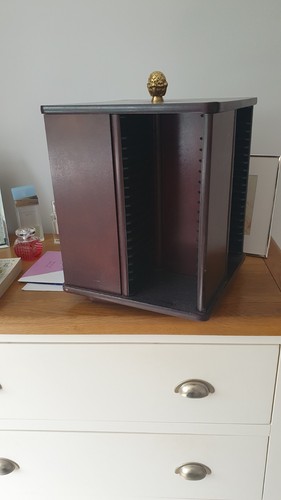 Wooden rotating storage - rotating, cd