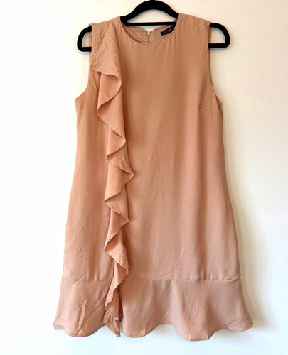 Zara basic blush pink frill - basic,