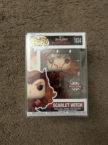 Elizabeth olsen signed funko - olsen,