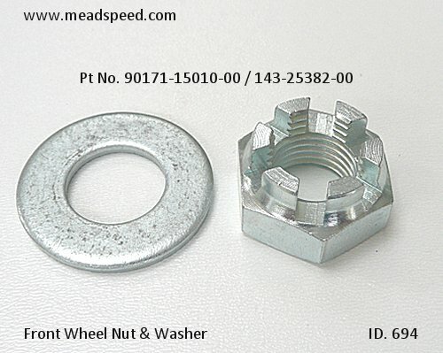 Front wheel castle nut - castle,