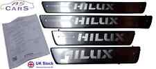 Toyota Hilux Scuff Plates Aluminium Door Sill Set MK8 2015-2023 GENUINE