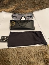 Oakley ZERO U.S.A Rare Sunglasses Unisex Grey Frame &Black Lenses &Oakley Pouch