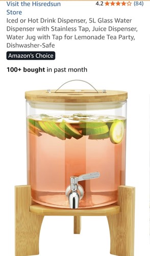 Litre clear glass - 5, juice