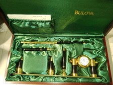 Vintage Bulova  Clock Pen Desk