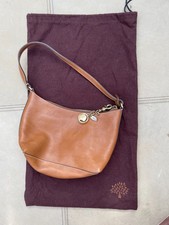 Mulberry Small Tan Leather Bag with Virgo Keychain Hardly Used Great Condition