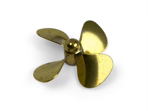 Radio active brass propeller - active,
