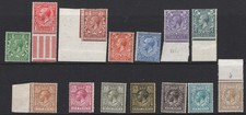 GB 1912 ½d - 1s Royal Cypher set of 14 (1x 9d) unmounted mint sg351-396