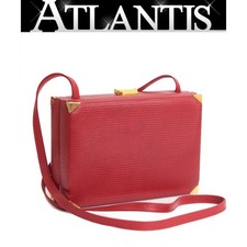 Gucci Old Gucci Trunk Shoulder Bag Leather Red 005 106 0014 71002