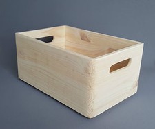 Plain Wood Box Storage Handel