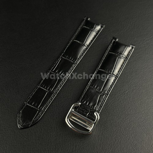 20mm black genuine - 20mm, leather