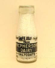 milk bottle : nice 1950's McPherson of Saltcoats dairy 1/2