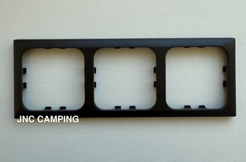 Line matt black faceplate - black,