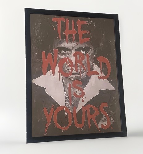 Framed canvas poster - framed, a3