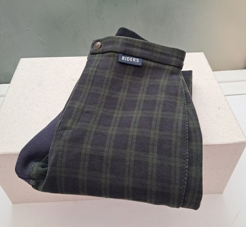 Plaid ladies riding trousers - trousers, /