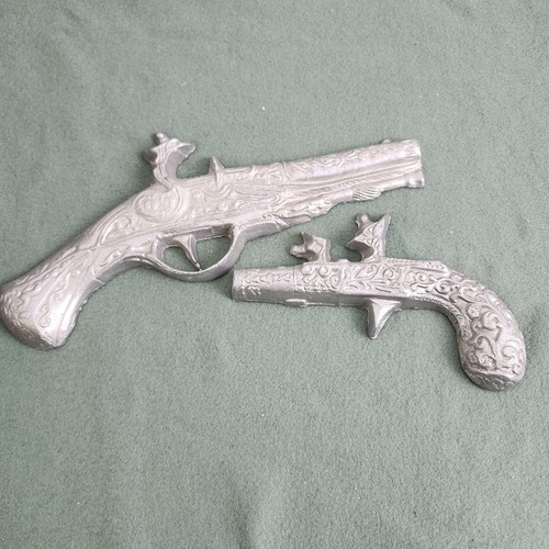 Vintage silver color - vintage, flintlock