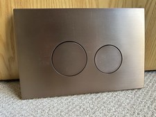 Round Brushed Bronze Dual Flush Button RRP £59