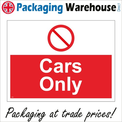 Sign cars only hgv - only, no
