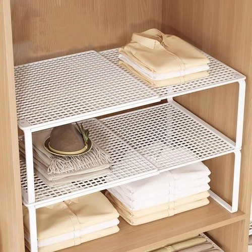 Metal closet shelf adjustable - metal,