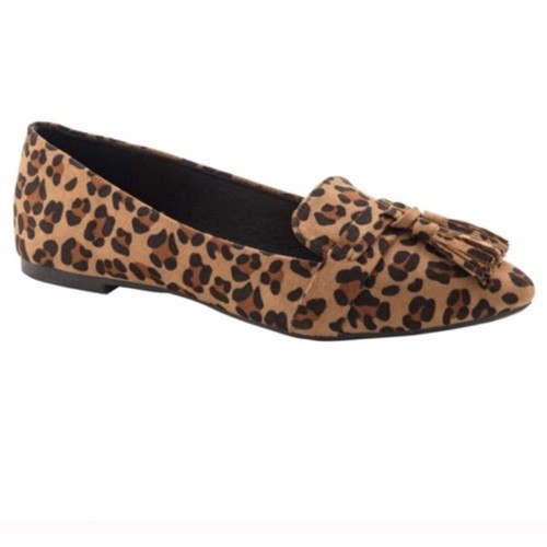 Single flat shoe leopard - single,