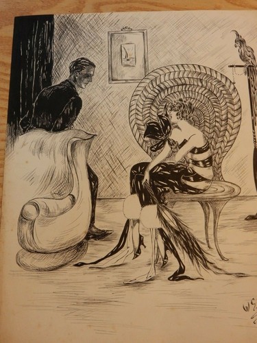 Art deco pen - art,