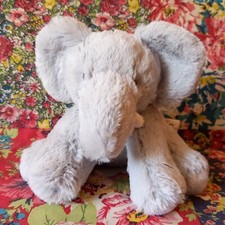 F&F 6" GREY ELEPHANT SOFT TOY PLUSH COMFORTER SOOTHER SAFARI ANIMAL TESCO 