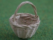 2 Small Wicker Shopping Basket, Dolls House Miniature