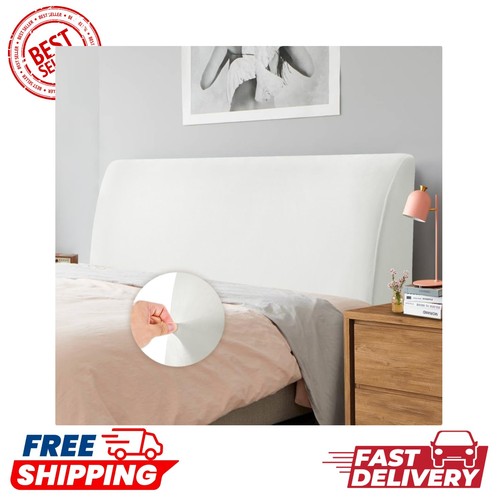 Elegant white bed - bed, headboard