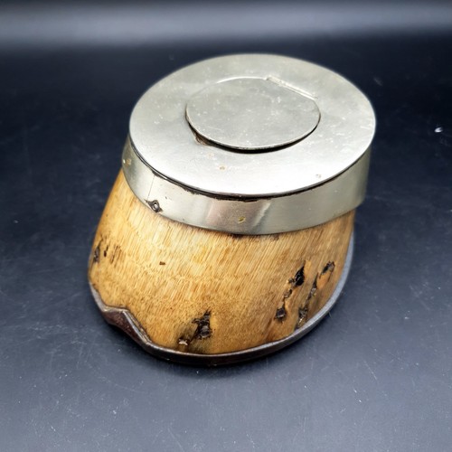 Antique horse hoof inkwell - antique,