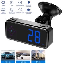 Mini LED Digital Speedometer GPS New Car HUD Head Up Display MPH KM/H Universal