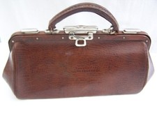 Vintage brown handbag  1930s Revival