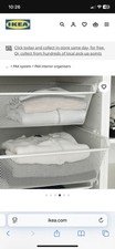 IKEA 4 Wardrobe Metal Mesh Basket Storage With Brackets And Fixtures