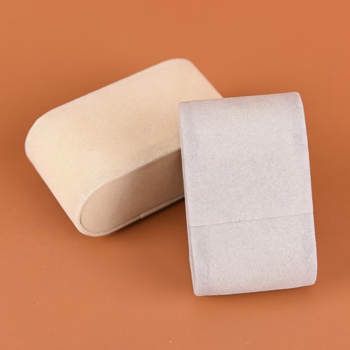 1pc ivory cream suede watch - suede,