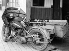 1931 HARLEY DAVIDSON MOTORCYCLE SIDECAR DELIVERY SERVICE 8x10 PHOTO VINTAGE IRON